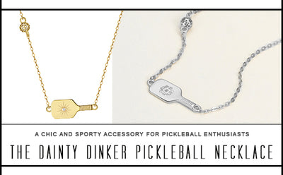 The Dainty Dinker Pickleball Necklace by PickleBelle Designs: A Chic and Sporty Accessory for Pickleball Enthusiasts