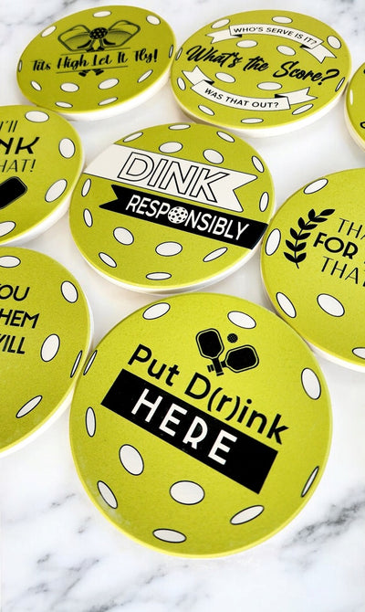 Pickleball Coaster Set B