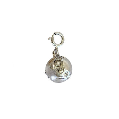 LoveMatch Tennis Ball Clip-on Charm Silver