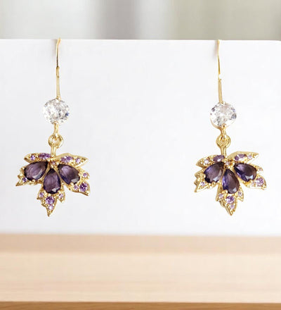 Saints Leaf Drop Earrings