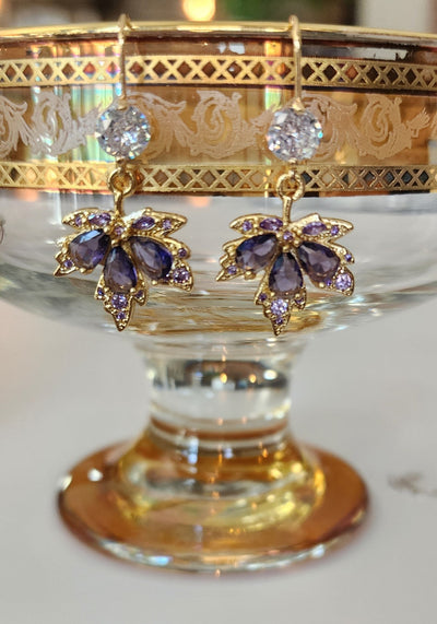 Saints Leaf Drop Earrings