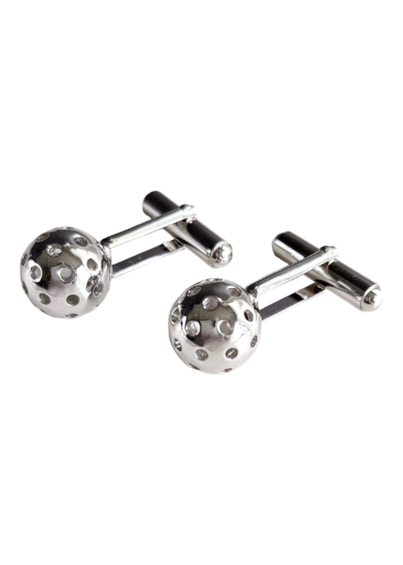 Silver Pickleball Ball Cufflinks feature a 12mm ball with just enough 'pop' for your evening out. Simple and stunning.