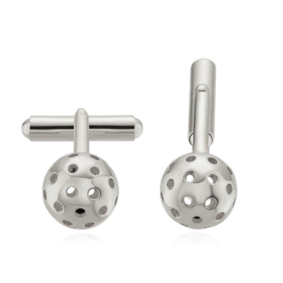 Silver Pickleball Ball Cufflinks feature a 12mm ball with just enough 'pop' for your evening out. Simple and stunning.